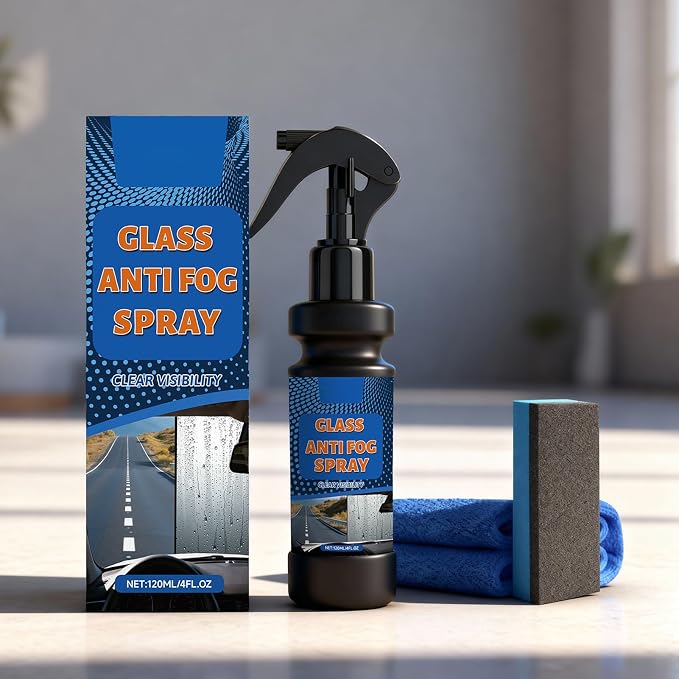 Anti Fog Spray | 120Ml Defogger, Quick Action, Long Lasting | Clear Vision Formula, Streak Free Finish, Glass Safe | Trucks Pickups Suvs Bicycle Helmets Rv Camping Daily Commute Travel