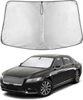 Windshield Sunshade Compatible for Lincoln Continental 2017-2018 2019 2020, Sun Visor for Front Windshield & Window Sun Shade Cover, UV Heat Blocker & Protector, Car Accessories