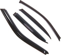 WD2-496 Dark Smoke 4 Pcs Set Window Visor (Outside Mount) Deflector Rain Guard Compatible with 1995-2001 BMW 740i