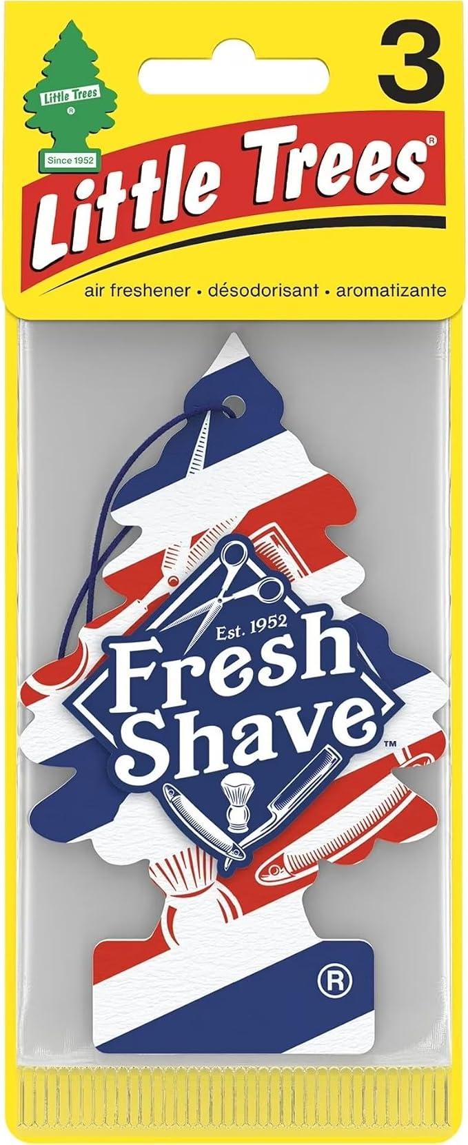 Car Air Freshener 6-Pack (Fresh Shave)