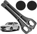Car Seat Gap Filler Organizer Compatible with Mazda Cx5 CX-5 Accessories Seat Gap Plug Blocker with Storage Slot Non-Slip Car Cup Holder Coaster Black