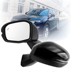 Left Driver Side Mirror Compatible With 2023 2024 2025 2026 2027 Honda CRV With Power Glass Heated Turn Signal Light Blind Spot Light Manual Folding 8-Pins Black
