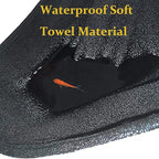 Waterproof Sweating Car Seat Cover for Post Gym Workout, Running, Swimming, Beach and Hiking, Universal Fit Non-Slip Bucket Seat Protector for Cars SUV Trucks, Machine Washable (2pcs Black)