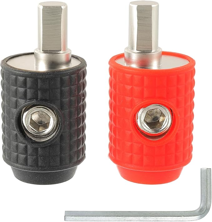 Amp Input Reducer 1/0 Gauge to 4 Gauge Reducer Car Stereo Power/Ground GA adapters with Red/Black Silicon Covers and Hex Tool for Car Audio Systems (Pack of 2)
