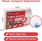 Mini First Aid Kit – 120 Pcs Compact Hard Shell Medical Kit for Home, Car, Travel, Camping, Hiking, Sports, Office & Outdoor Emergencies, Small Hardcase FAK