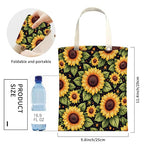 Cute Car Trash Can, Hanging Canvas Car Back Seat Organizer and Storage Bag, Funny Car Trash Bag for Travelling, Outdoor Cute Sunflower