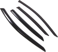 WD2-778B Dark Smoke 4 Pcs Set Window Visor (Outside Mount) Deflector Rain Guard Compatible with 2016-2018 Acura ILX
