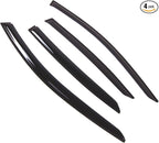 Outside Mount Window Vent Visors Rain Guards Compatible with Acura ILX 2013-2015 | Side Window Wind Deflectors Rain Shields | Black Tinted, 4 Pcs Set, BGWV-778