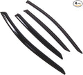 Outside Mount Window Vent Visors Rain Guards Compatible with Acura ILX 2013-2015 | Side Window Wind Deflectors Rain Shields | Smoke Tinted, 4 Pcs Set, DGWV-778