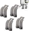 Car Purse Hook Purse Hook for Car Seats Headrest Car Seat Hooks,Heavy Duty Vehicle Organizer for Handbags, Groceries, Purses, Keep Car Tidy (Gray, 4 Pack)
