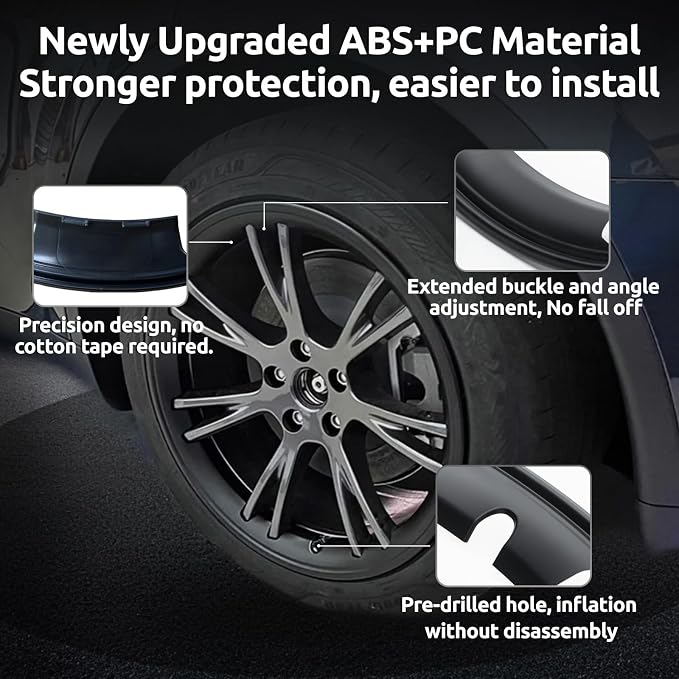 Wheel Rim Protector for Tesla Model Y Gemini 19 inch Apollo Wheels 2020-2024 Model Y Accessories All-in-one Car Tire Trim Rings Rim Case Hubcaps Wheel Cover