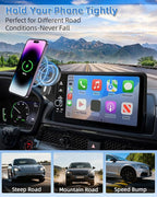 PZK Car Phone Mount for BMW X5 2019-2023/BMW X6 2020-2023/BMW X7 2019-2022 | 12.3-Inch Screen Magnetic 15W Fast Wireless Charging Phone Holder 360° Rotation Phone Cradles BMW X5 X6 X7 Accessories