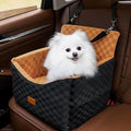 Dog Car Seats for Small Medium Dogs Up to 35lbs | Elevated Dog Booster Seat with Detachable Washable Cover & Cushion | Memory Foam Pet Car Travel Seat with Safety Belt and Storage Pockets