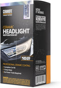 Ceramic Headlight Restoration Kit – Guaranteed To Last As Long As You Own Your Vehicle – Brings Headlights Back to Like New Condition - No Power Tools Required - 10 Wipe Kit