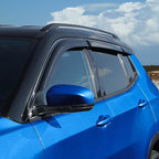 Goodyear Shatterproof Window Deflectors for Jeep Compass 2017-2026, Tape-on Rain Guards, Window Visors, Vent Deflector Visor, Car Accessories,6 pcs. - GY008945