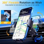 Cell Phone Holder for Car Mount Car Vent Phone Mount, 360° Rotatable, Hands-Free Air Vent Holder for iPhone Smartphones Camera Mounts(4-7 Inch)