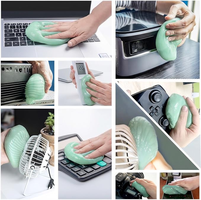 Car Cleaning Gel (3 Pack) Cleaning Putty Universal Dust Cleaning Car Interior Cleaner Keyboard Dust Remover Car Slime Gifts for Men Women Girl