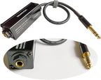 6.35 1/4" TRS Ground Loop Isolator Hum Eliminator for Home Stereo System/Speaker/Micphone/Car Kit/Audio Player (Eliminate The Buzzing Noise) (6.35 TRS-HiFi Stereo with Cord)