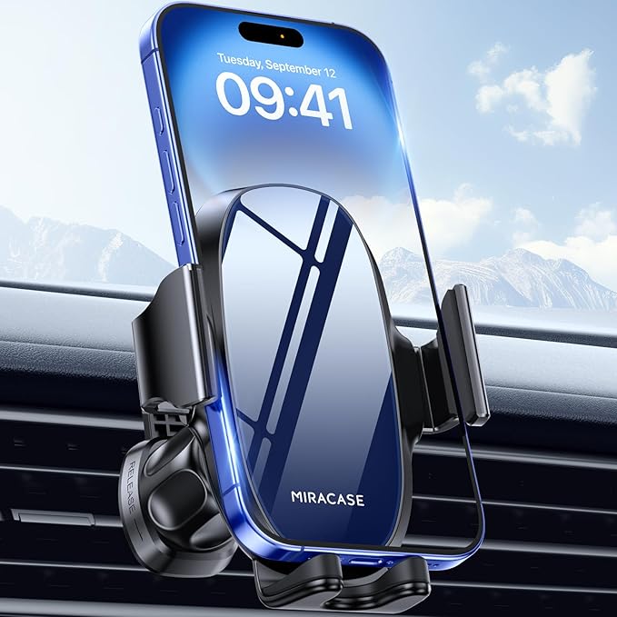 Upgraded-2nd Generation Universal Phone Holders for Your Car, Hands Free Air Vent Car Phone Holder Mount Compatible with iPhone 16/15/14/13/12/11 Series and All Phones