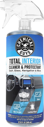 Total Interior Cleaner & Protectant – Interior Cleaner, Cleans & Protects Leather, Vinyl, Plastic, Rubber, Glass with a Streak-Free Finish — Cars, Trucks, SUVs, RVs, 32 oz