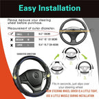 Small Size Steering Wheel Cover Great Grip with 3D Honeycomb Anti-Slip Design, 14 Inch (Blue)