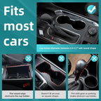 Car Cup Holder Expander Adapter, Extender for Car with Offset Base | Compatible with Yeti 14/24/36oz, Owala 12/24/40oz, Other Large Water Bottles and Mugs in 3.2"-4.0"