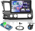5GHz-WiFi 2G+64G Car Stereo for Honda Civic 2006 2007 2008 2009 2010 2011 with Wireless Carplay Android Auto, 10.1" Touchscreen Android 15 Car Radio Support Bluetooth EQ GPS USB AHD Backup Camera