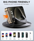 Dashboard Cell Phone Holder for Your Car, Car Phone Holder with 360°Rotatable Silicone Non-Slip, Universal Car Phone Mount for iPhone 17/16/15/14,Samsung, Google Pixel, All Smartphones and GPS