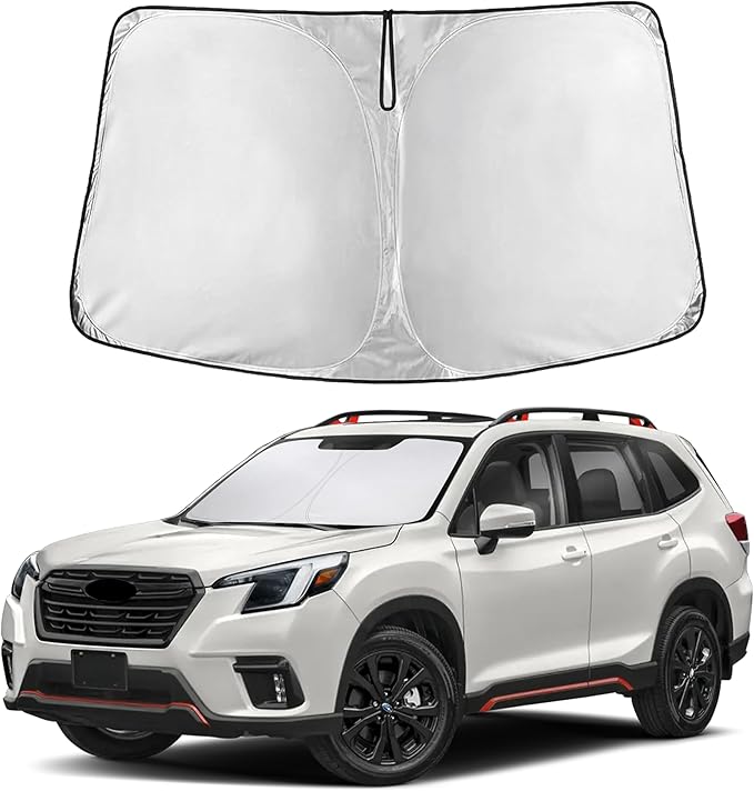 Windshield Sunshade Compatible for Subaru Forester 2019-2022 2023 2024, Sun Visor for Front Windshield & Window Sun Shade Cover, UV Heat Blocker & Protector, Car Accessories