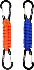 Paracord Keychain Carabiner Clip, D Ring Lanyard Hanger Stroller Hook for Water Bottle, Key, Backpacks, Men, Women