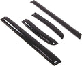 WD2-427 Dark Smoke 4 Pcs Set Window Visor (Outside Mount) Deflector Rain Guard Compatible with 2007-2014 Toyota FJ Cruiser