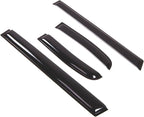 WD2-427 Dark Smoke 4 Pcs Set Window Visor (Outside Mount) Deflector Rain Guard Compatible with 2007-2014 Toyota FJ Cruiser