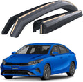 Goodyear Shatterproof in-Channel Window Deflectors for Kia Forte 2019-2024, Rain Guards, Window Visors for Cars, Vent Deflector, Car Accessories, 4 pcs - GY008426