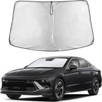 Windshield Sunshade Compatible for Hyundai Sonata 2020-2024 2025 2026, Sun Visor for Front Windshield & Window Sun Shade Cover, UV Heat Blocker & Protector, Car Accessories