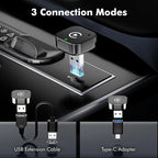 2026 Upgraded 2-in-1 Wireless CarPlay Adapter for iPhone & Android Auto, Plug and Play, Convert Wired to Wireless, Fast Auto-Connect & No Latency, USB-A/USB-C for 98% Factory Wired Cars