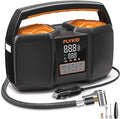 Tire Inflator Portable Air Compressor,DC 12V Heavy Duty Air Pump for Car Tires with LCD Digital Gauge & Emergency LED Light,150psi Portable Tire Inflator for Car,Light Truck,SUV Tires,Motorcycles Etc