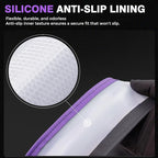 Car Steering Wheel Cover, Microfiber Leather Steering Wheel Covers with Anti-Slip Lining, Breathable Elastic Car Steering Wheel Protector, Universal Standard Size 14-15 inch