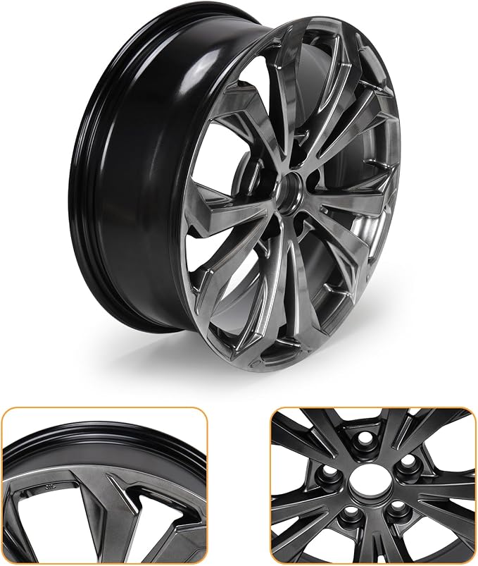 Replacement New 18'' x 7" 18 Inch Premium Aluminum Alloy Wheel Rim Compatible with 2022 2023 2024 2025 Toyota RAV4, Factory Replacement Rim, OE Direct Replacement