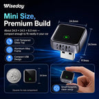 Wireless WIFI7 Bluetooth CarPlay Adapter for iPhone&Android | Seamless Connection, Convert Wired to Wireless, 2 in 1, 24.5mm USB-A with USB-C Adapter, Plug & Play for IOS 10+&Android 12+