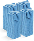 Microfiber Cleaning Cloths (Value Pack of 100) - Size 12 x 12 Inches, Highly Absorbent Cleaning Rags, Lint Free, Reusable and Washable, Microfiber Towels for Cars