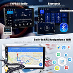 [8 Core 6G+128G]Android 15 Car Stereo for Chevy Silverado 2007-2013 Tahoe Equinox GMC Sierra Yukon with Wireless CarPlay Android Auto,10.1" Touchscreen Car Radio with WiFi/GPS,BT,FM/RDS+Backup Camera