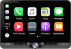 CAR1013 10.1-inch Certified Apple CarPlay Android Auto Wired or Wireless | Single DIN & Double DIN Touchscreen Car Stereo Radio | Bluetooth | Front & Rear Camera Inputs | USB Playback & Charge