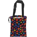 Car Trash Bag Rainbow Animal Paw Print Car Garbage Bag Hanging Car Trash Can for Back Seat with Drawstring
