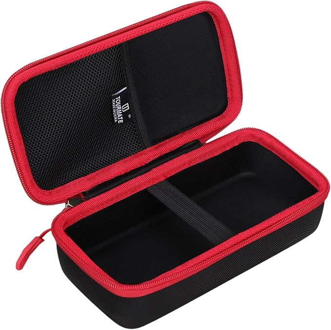 Hard Storage Case for JACO Superior Products/TIRETEK/AetralYB/ETENWOLF/VONDIOR Tire Pressure Gauge,Travel Case for Professional Accuracy - 100/200 PSI (Box for Sale) (Black & Red)