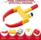 2 Pcs Wheel Lock for Cars, Heavy Duty Trailer Wheel Lock Universal Security Anti Theft Tire Clamp for Vehicles Boot Camper SUV ATV Boat Motorcycle Deterrent(Red)