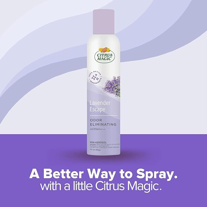 Odor Eliminating Air Freshener Spray, Lavender Escape, 3-Ounce, Pack of 3
