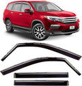 Voron Glass in-Channel Extra Durable Rain Guards for Honda Pilot 2016-2022, Window Deflectors, Vent Window Visors, 4 Pieces - 200864