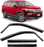 Voron Glass in-Channel Extra Durable Rain Guards for Honda Pilot 2016-2022, Window Deflectors, Vent Window Visors, 4 Pieces - 200864