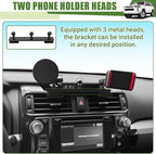 Metal Magnetic Phone Mount Holder for 2010-2024 Toyota 4Runner Strong Magnet Dash Cell Phone Cradles Adjustable Phone Stand Accessories for MagSafe All Smartphone(Upgraded Version)
