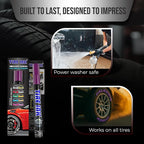 Purple Color Tire Paint Pen - Waterproof Permanent Paint pens for Car wheel Lettering | Car Wash Safe and Durable | Made in Japan (Pack of 1)
